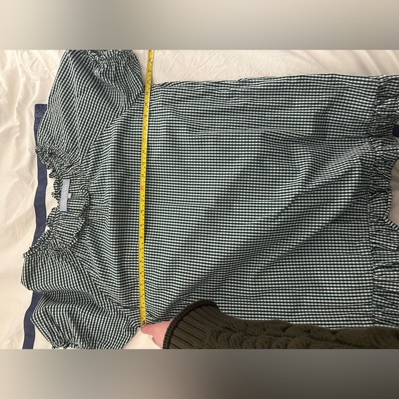 Hill House Teal Checkered Mini Dress - Picture 6 of 6